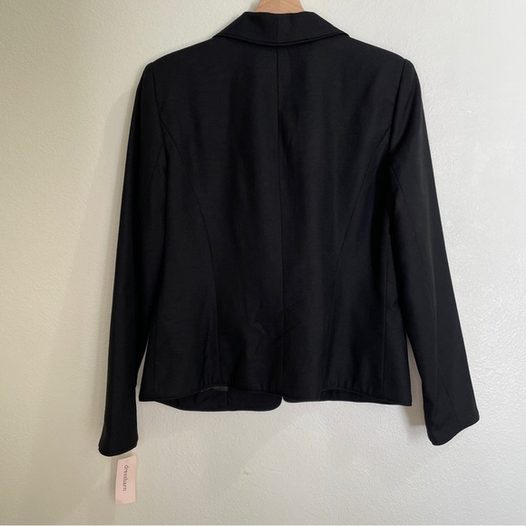 Dress Barn Open Front Rayon Blend Blazer - Black - Picture 4 of 16